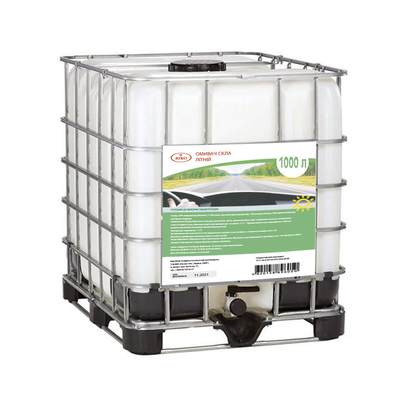 Рідина для склоомивоча RIKO,літо, 0 °С, 1000л